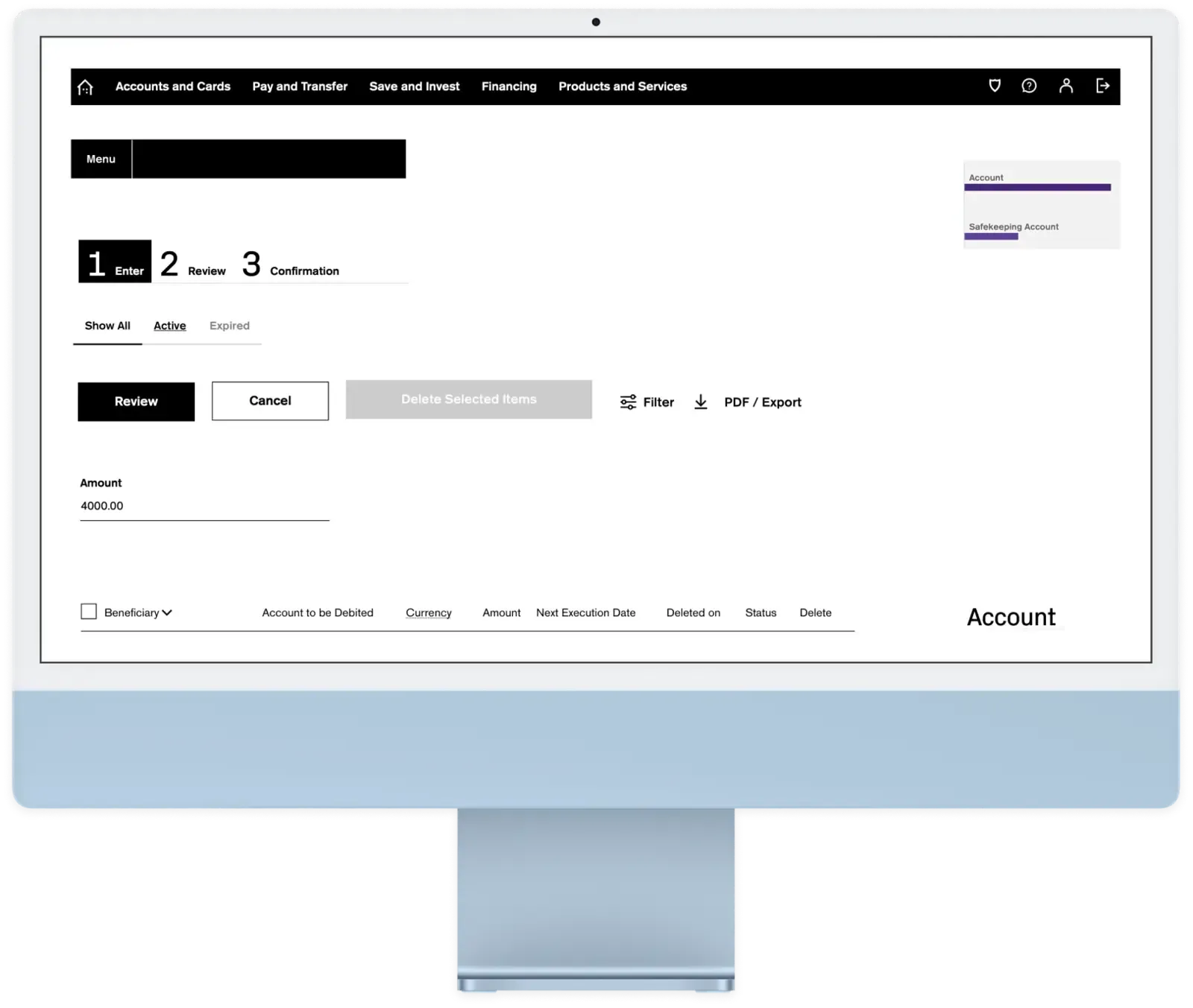 Create design system for web and mobile banking